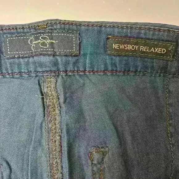 Jessica Simpson Newsboy Relaxed Dress Dark Denim Size 28 - Picture 4 of 8